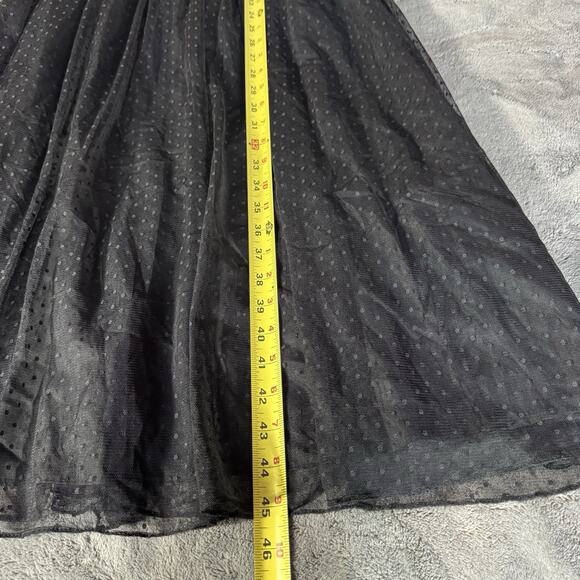 ADRIANNA PAPELL Womens Dress Sz 2 Black Whimsigoth Cocktail Coquette Dark Fairy - Picture 10 of 13